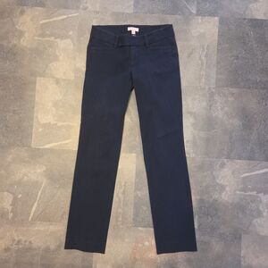 Lily Pulitzer Womens Straight Leg Navy Blue Chino Pants Size 0